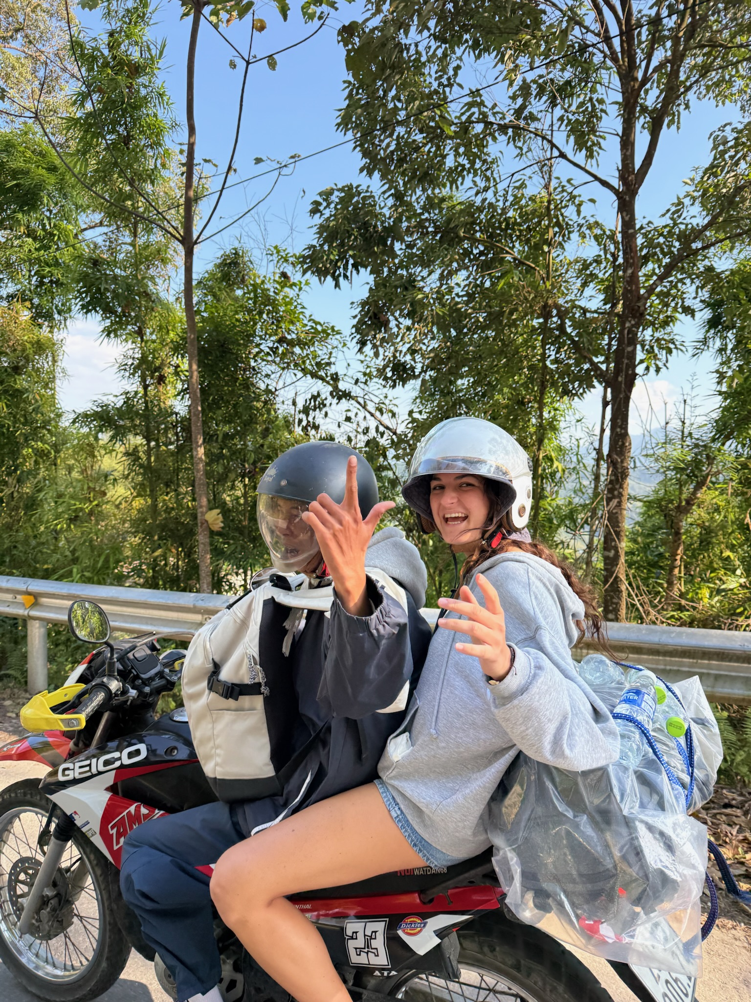 Hoang Hai Vu and Ha Giang Vibes travelers