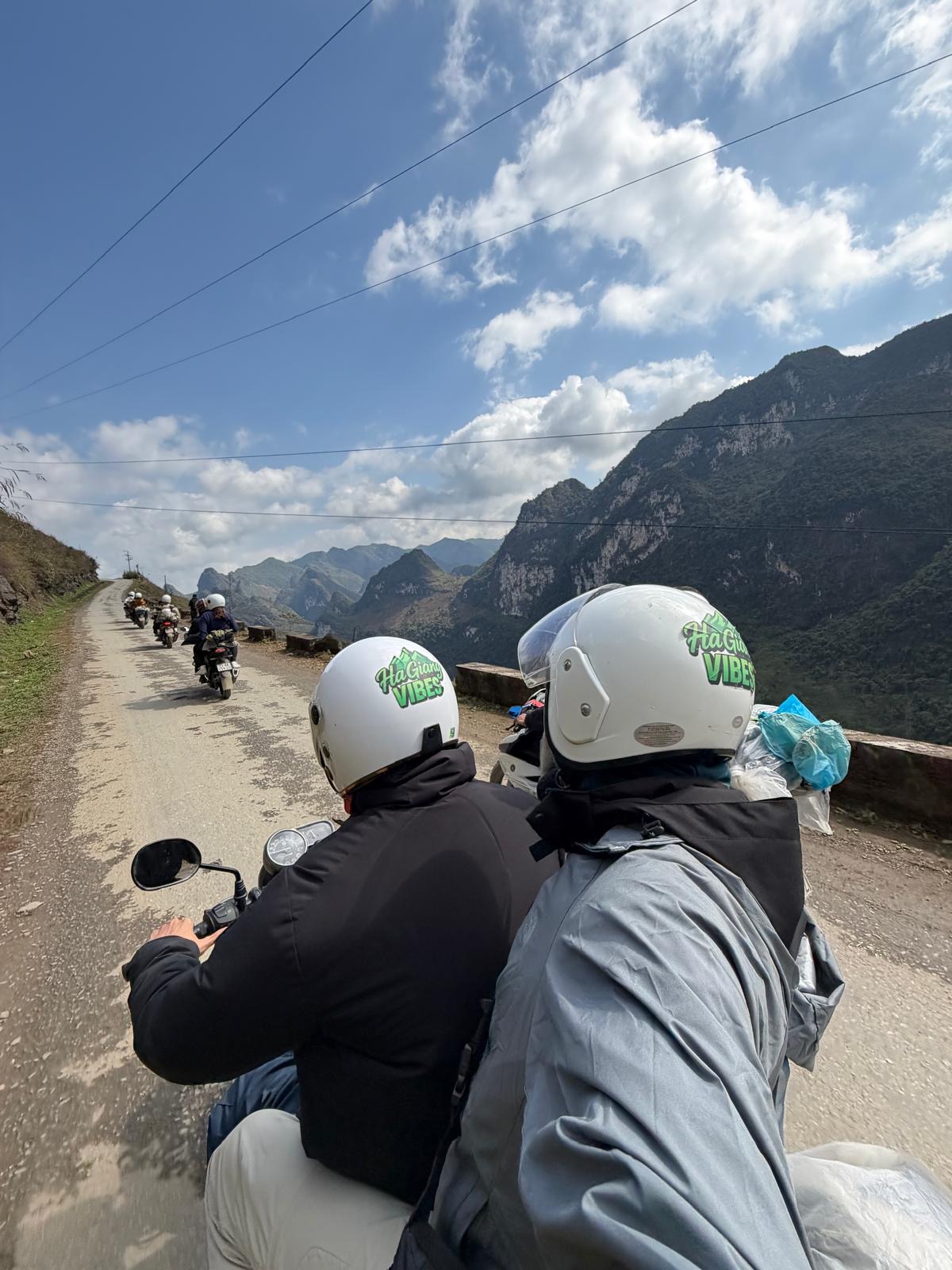 Mountain road conditions on the Ha Giang Loop