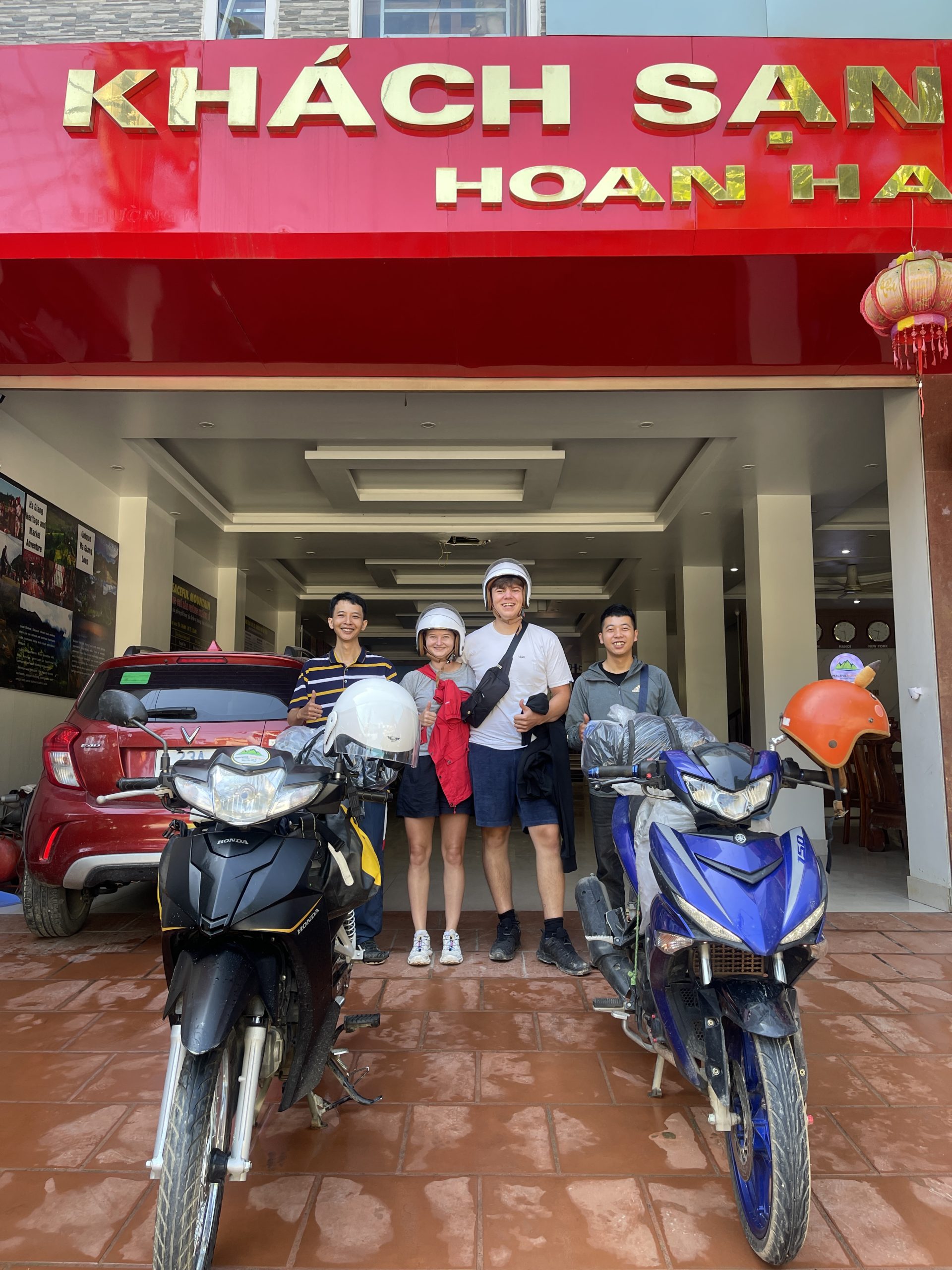 Ha Giang Vibes travelers and local Easy Riders on tour